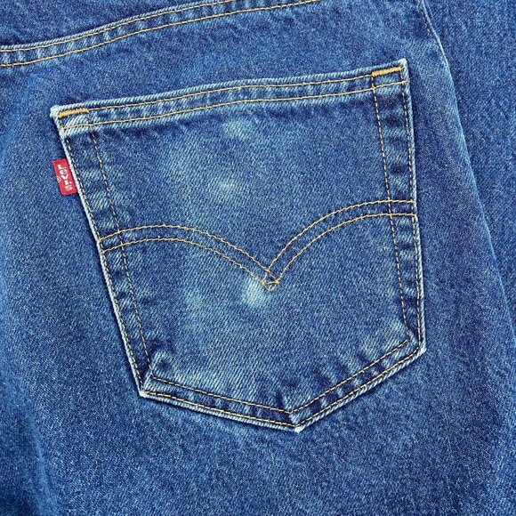 Levi's 505 Dark Wash Straight Leg Jeans | Size 36 Regular - Picture 9 of 9